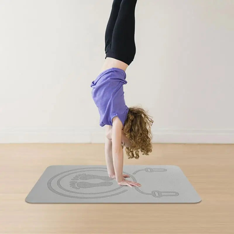 Jump rope mat in use