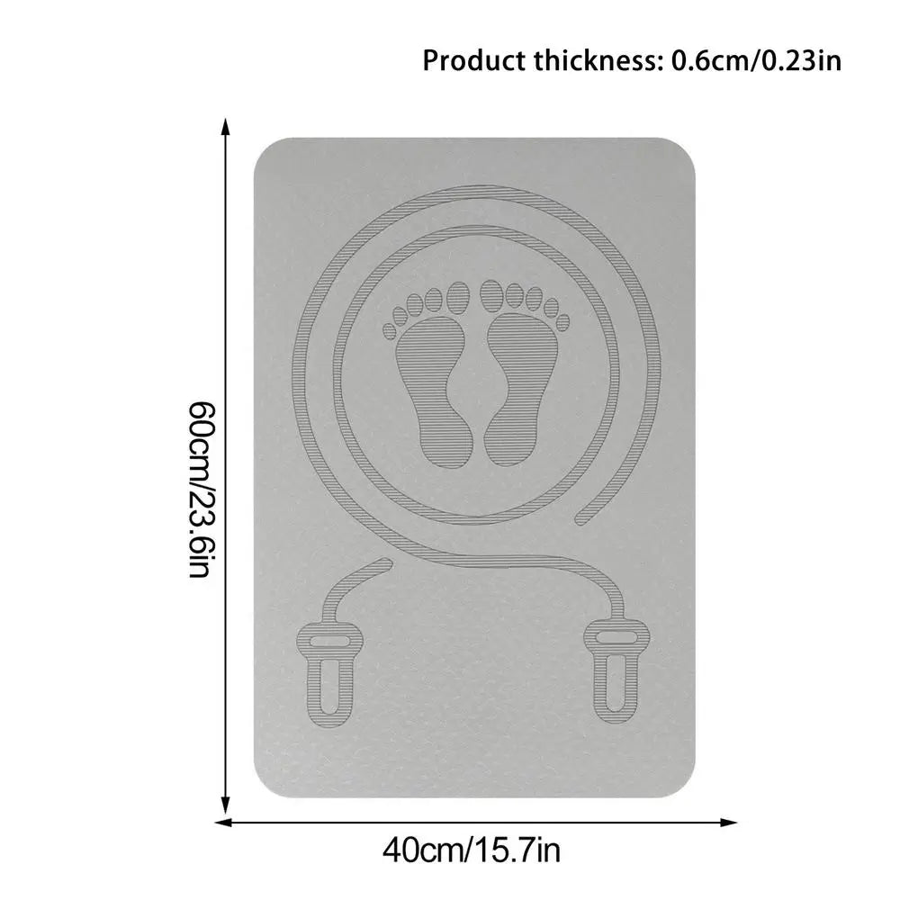 Jump rope mat dimensions 23.6 x 15.7 inches